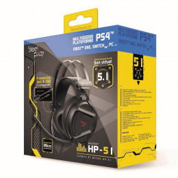 Coperta STEELPLAY - WIRED HEADSET 5.1 VIRTUAL SOUND - HP51 - BLACK (MULTI)