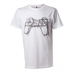 Coperta PLAYSTATION WHITE CONTROLLER TSHIRT S
