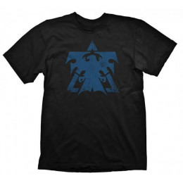 Coperta STARCRAFT 2 TERRAN LOGO BLUE VINTAGE TSHIRT XL