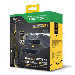 Coperta STEELPLAY - PLAY&CHARGE KIT - TWIN BATTERIES + CABLE (XONE)