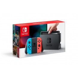 Coperta NINTENDO SWITCH CONSOLE (WITH NEON RED & NEON BLUE JOY-CONS) - GDG