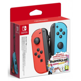 Coperta NINTENDO SWITCH JOY-CON PAIR NEON RED & NEON BLUE WITH SNIPPERCLIPS - GDG