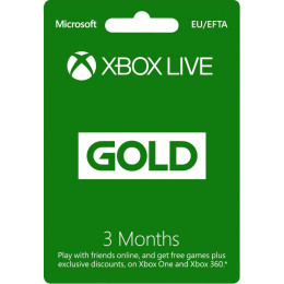 Coperta XBOX LIVE GOLD 3 MONTHS MEMBERSHIP - XBOX ONE (MICROSOFT CODE)