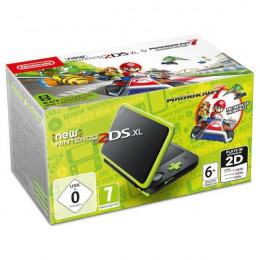 Coperta NINTENDO NEW 2DS XL CONSOLE BLACK & LIME GREEN + MARIO KART 7 (DLC) - GDG