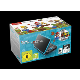 Coperta NINTENDO NEW 2DS XL CONSOLE BLACK & TURQUOISE WITH SUPER MARIO 3D LAND - GDG
