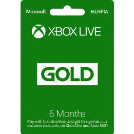 Coperta XBOX LIVE GOLD 6 MONTHS MEMBERSHIP - XBOX ONE (MICROSOFT CODE)