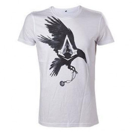 Coperta ASSASSINS CREED SYNDICATE CROW WHITE TSHIRT L