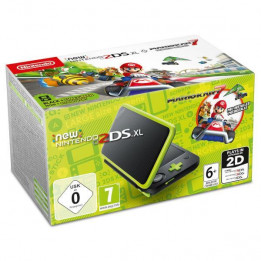 Coperta NINTENDO NEW 2DS XL CONSOLE BLACK & LIME GREEN + MARIO KART 7 (DLC) - GDG