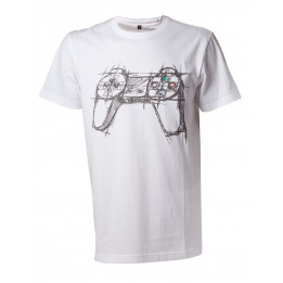 Coperta PLAYSTATION WHITE CONTROLLER TSHIRT S